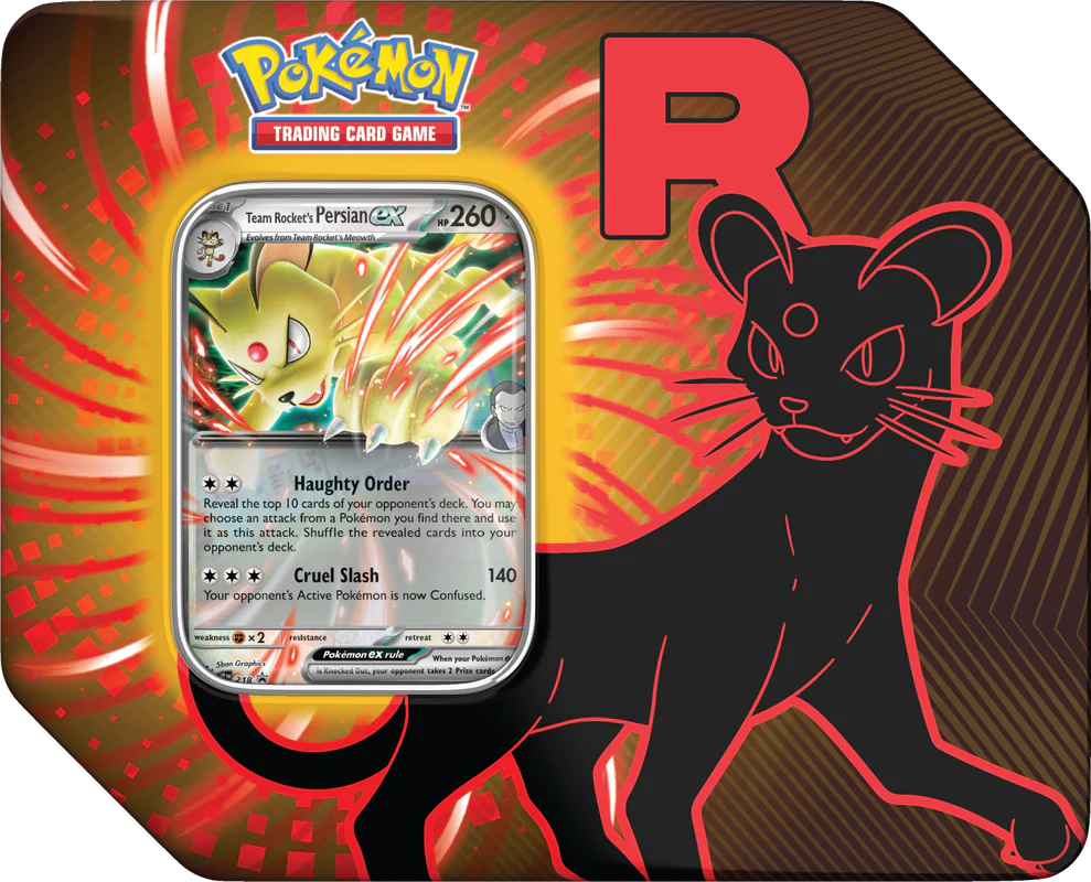 Pokemon Team Rocket Tin Persian Ex