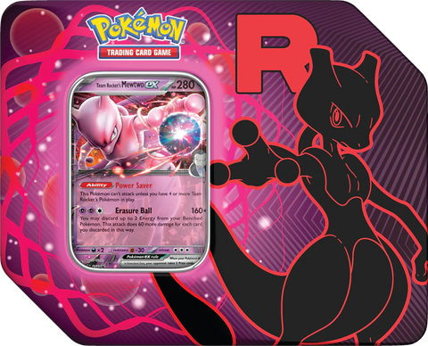 Pokemon Team Rocket Tin Mewtwo Ex