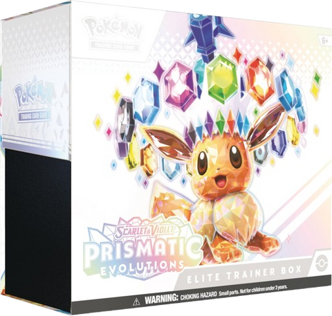 Pokémon Scarlet and Violet 
Prismatic Evolutions Elite Trainer Box