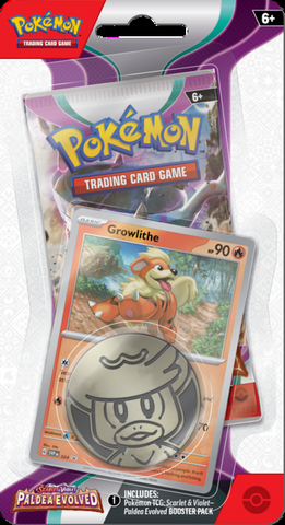Paldea Evolved Check-lane Blister (Growlithe)