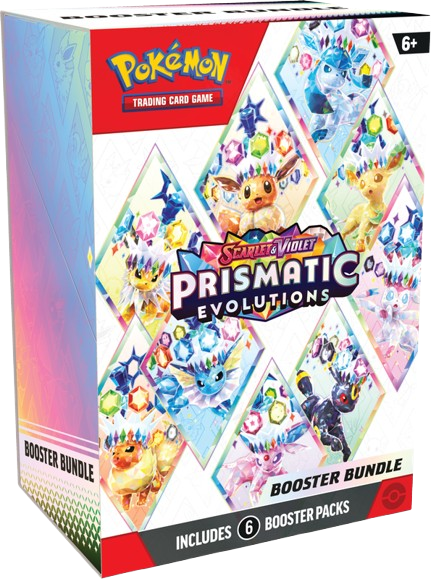 Pokémon Scarlet and Violet 
Prismatic Evolutions Booster Bundle