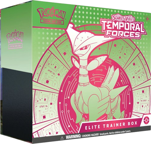 Pokemon SV5 Temporal Forces Elite Trainer Box Iron Leaves