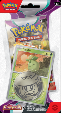 Paldea Evolved Check-lane blister (Smoliv)